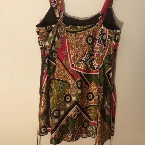 Pretty silk boho indie top - Picture 3 of 3